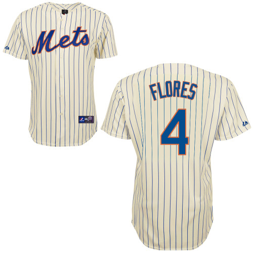Wilmer Flores #4 Youth Baseball Jersey-New York Mets Authentic Home White Cool Base MLB Jersey